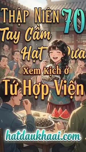 Thập Niên 70 Tay Cầm Hạt Dưa Xem Kịch Ở Tứ Hợp Viện